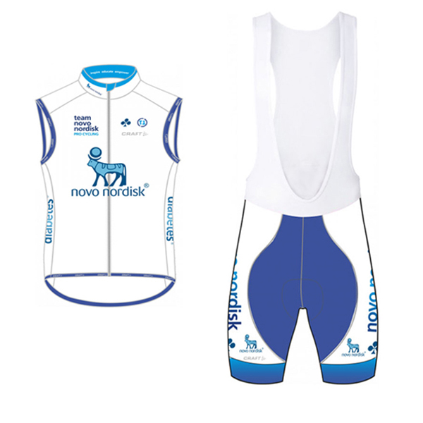 Gilet antivento Novo Nordisk 2017 Bianco e Celeste